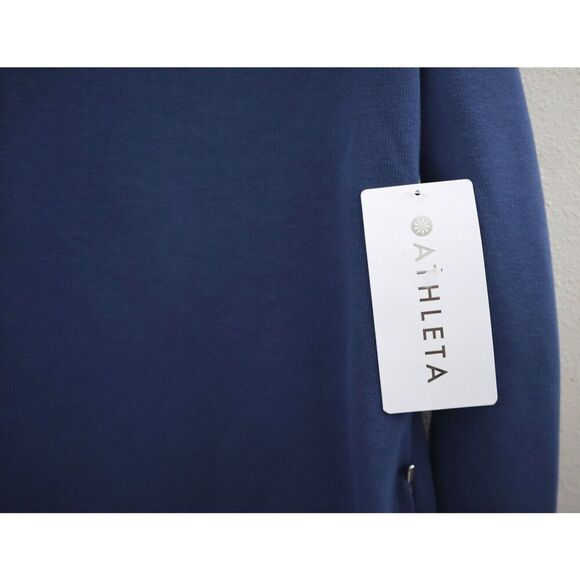 Athleta 787313-002 Women's Sz S Chrome Blue Cozy Karma L/S Sweatshirt Dress - Picture 4 of 15